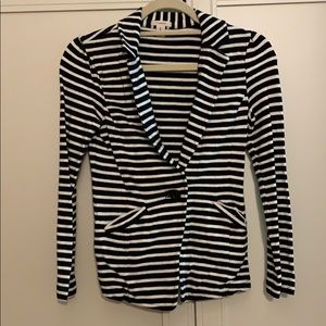 Caslon XS Petite Striped Blazer